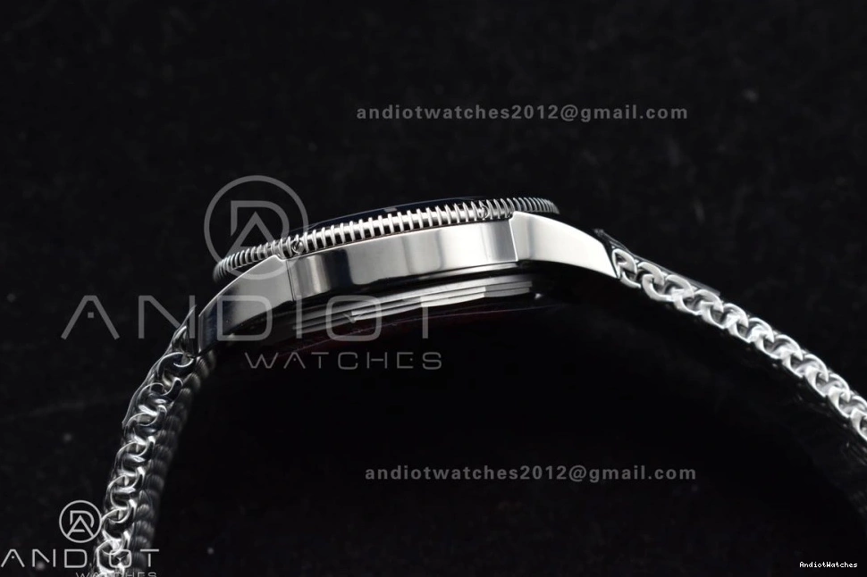 1169 Blue II 42mm Heritage on Bezel SS SuperOcean A Mesh Fashionable Dial Blue Ceramic SS BLSF Bracelet 0811